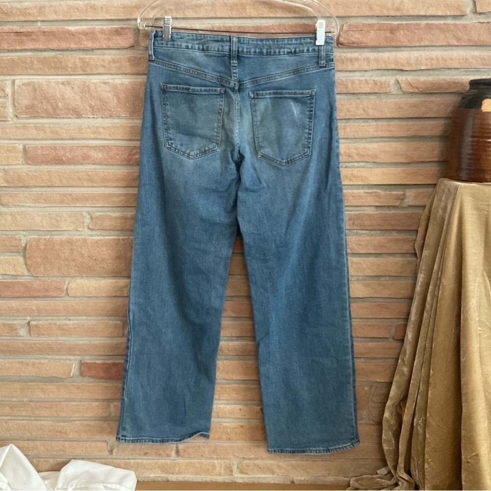 SONG Straight Wide Leg Mid Rise Jeans 7/28 - Picture 5 of 8